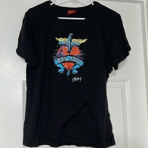 Bon Jovi Hard Rock Cafe t-shirt size